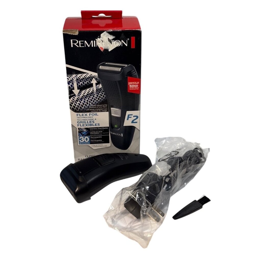 Remington F2 Flex Foil Electric Razor Stainless Steel Blades Pop-Up Trimmer